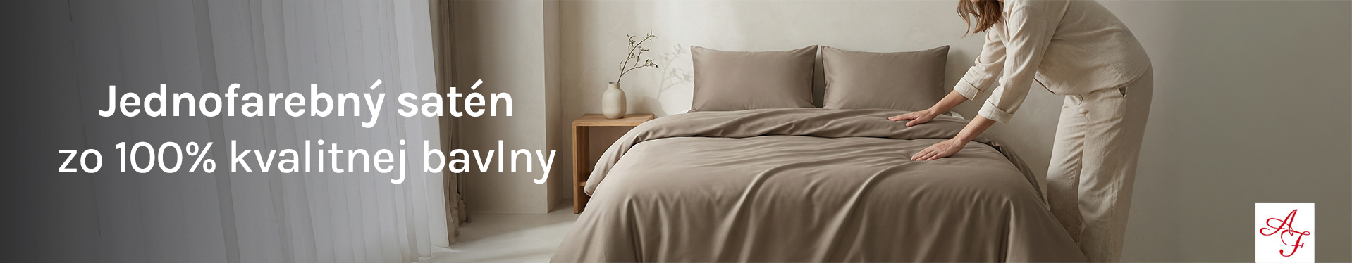 Jednofarebný satén zo 100% kvalitnej bavlny | adelafilipp.sk