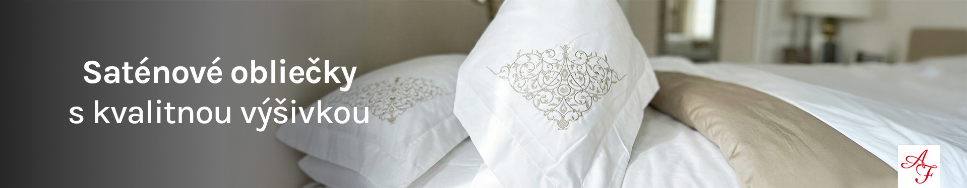 Saténové obliečky zo 100% bavlny s kvalitnou výšivkou | adelafilipp.sk