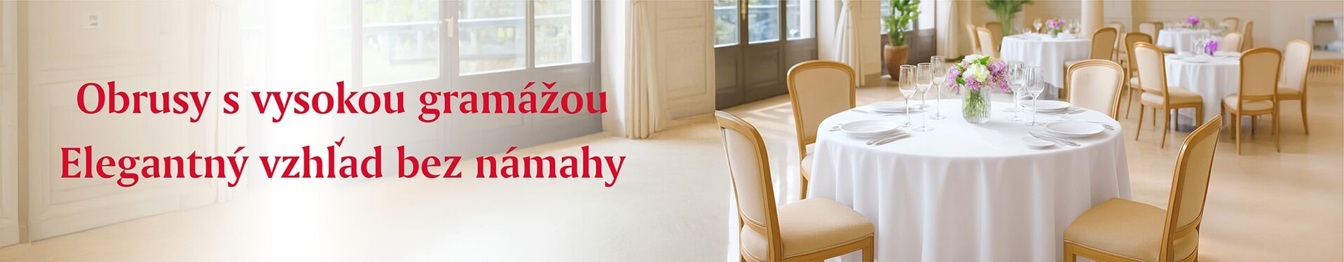 Hotelové obrusy - profesionálny vzhľad bez námahy | Adelafilipp.sk