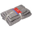 3 SET Waves Taupe | Uteráčik 50x30, uterák 50x70, osuška 70x140