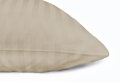 Hotelové obliečky ATLAS DAMAŠEK v tmavo béžovej farbe vyrobené zo 100% bavlny s vytkaným 1 cm pásikom zo 100% bavlny s gramážou až 145 g/m². Praktické balenie po 5 kusov s dlhou životnosťou.