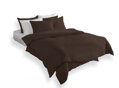 Jednofarebné obliečky DARK BROWN