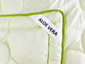 Antialergické periny Aloe Vera Green s výplňou vhodnou aj pre alergikov. Paplón a vankúš s výťažkom z aloe vera pre pokojný a harmonický spánok.