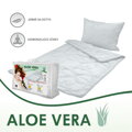 Set vankúša a paplóna Aloe Vera v bielej farbe s prírodnými výťažkami.