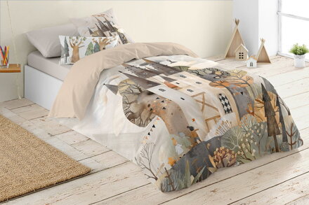 Slovenské obliečky ČAROVNÝ HRAD Beige