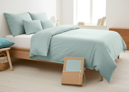 Damaškové obliečky VIENNA Svetlo modrá