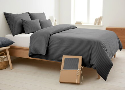 Damaškové obliečky VIENNA Iron Grey