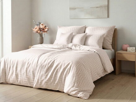 Hotelové obliečky MAKO DAMAŠEK Palma Rose