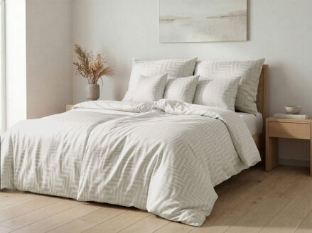 Hotelové obliečky MAKO DAMAŠEK Palma Silver