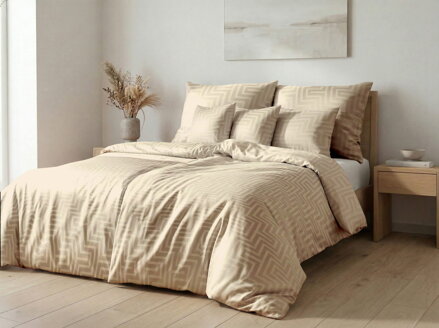 Hotelové obliečky MAKO DAMAŠEK Palma Silver Grey