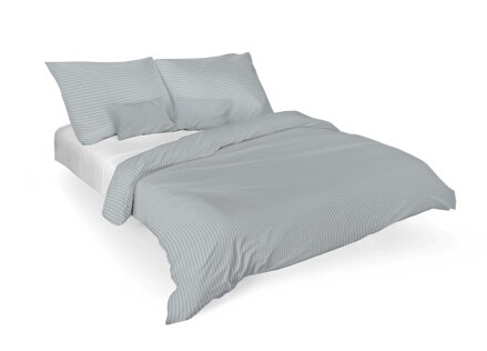 Damaškové obliečky VIENNA Light Grey  | 100% bavlna | 2x 70x90 + 2x 140x200
