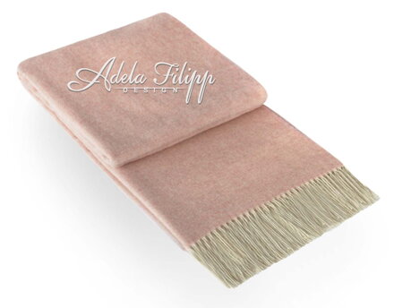 Kašmírová deka ANDORA Light Pink UNI
