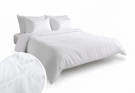 Hotelová obliečka ATLAS DAMAŠEK - 1 cm pásik
