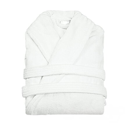 Župan Velur White | 100% Bavlna
