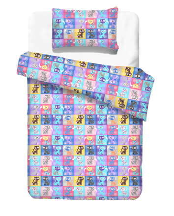 Kids  bedding CATS Violet