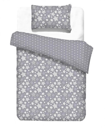 Kids bedding SUPERSTARS Grey