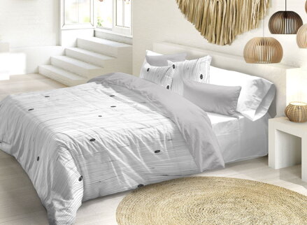 Makosaténové obliečky Aliana Svetlo šedá