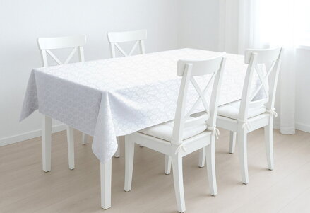 Biely obrus SIENA Elegante s nešpinivou úpravou