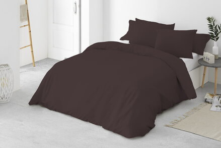 Jednofarebné obliečky DARK BROWN