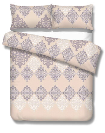Bed linen Satin de Luxe PRAGUE Whisper Pink Beige