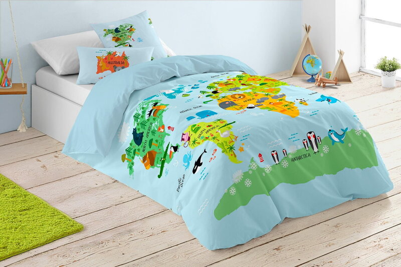 Posteľné obliečky WORLD MAP