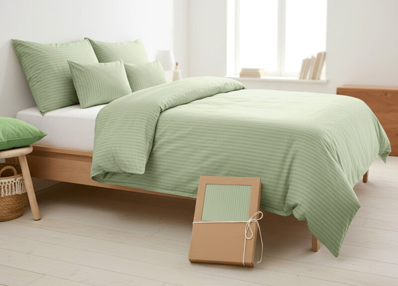 Damaškové obliečky VIENNA Light Green