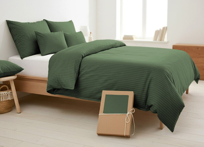 Damaškové obliečky VIENNA Olive