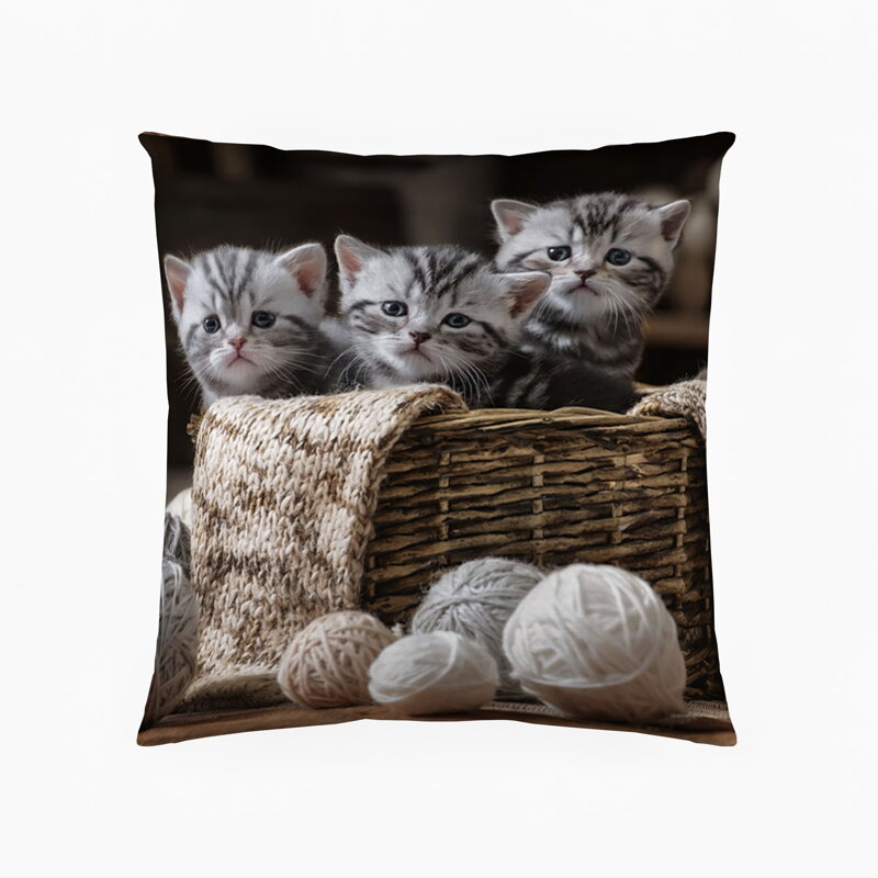 Dekoračný vankúš KITTEN WOOL