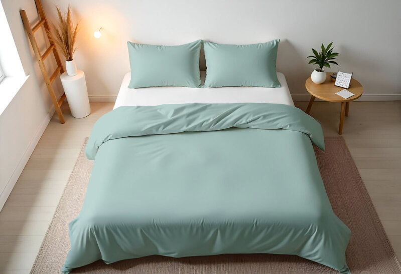 Jednofarebné obliečky HAZE BLUE