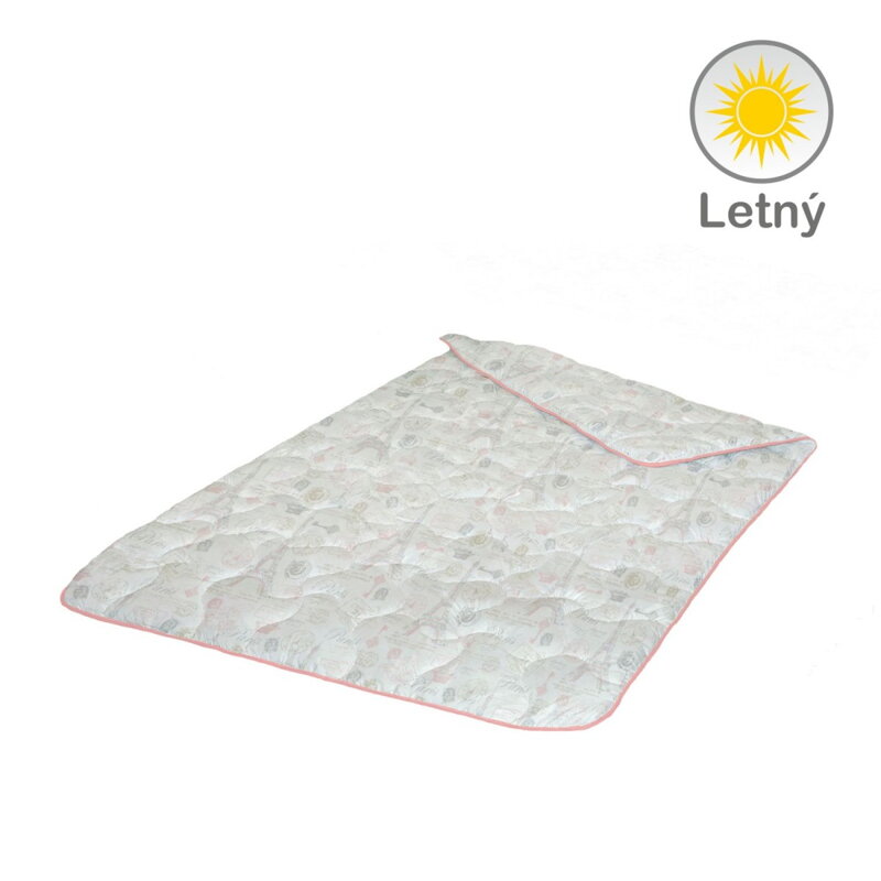 Letný paplón Paris Rosa - Ružový 140x200 | 500g