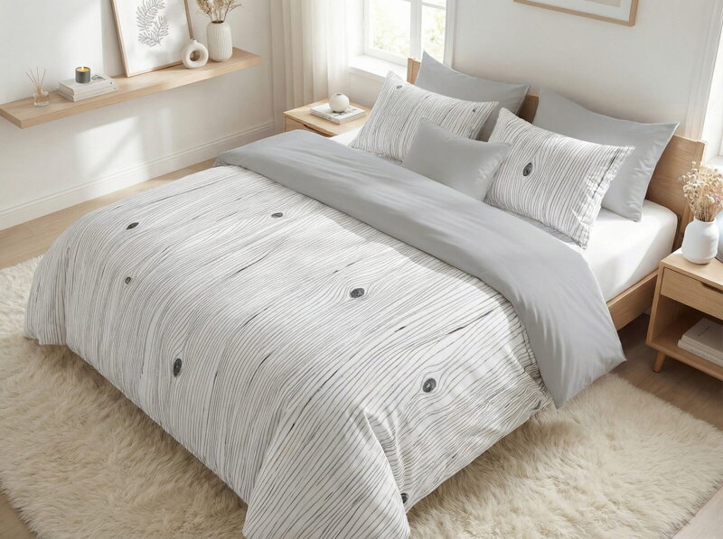 Makosaténové obliečky Aliana Svetlo šedá