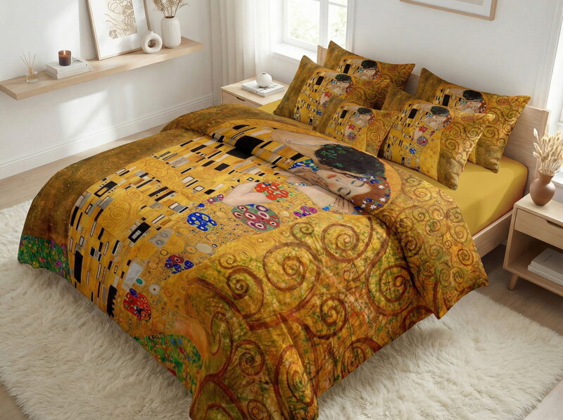 Makosaténové obliečky Gustav Klimt - KISS