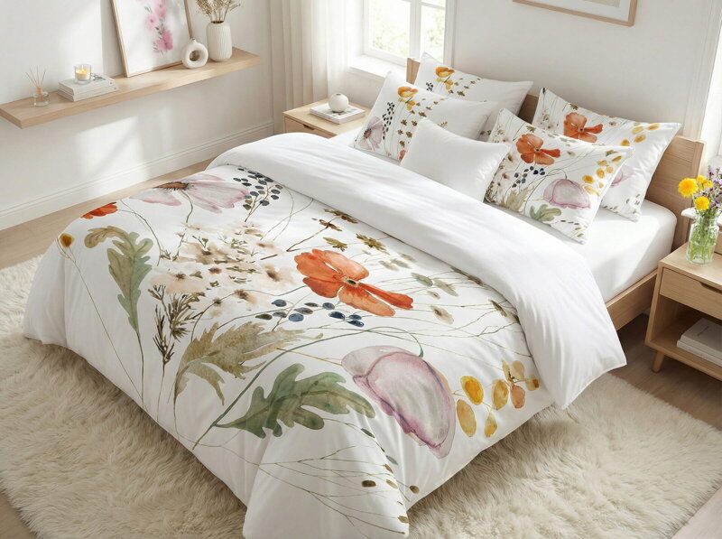 Makosaténové obliečky Wild Flowers