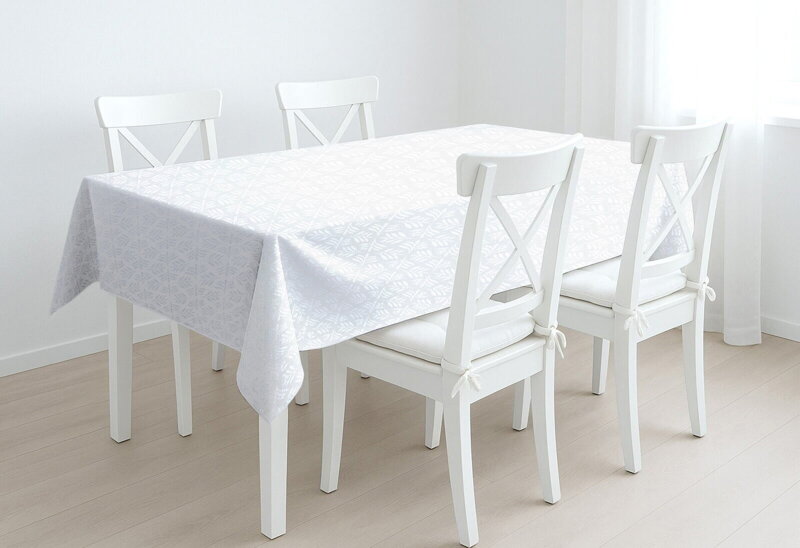 Biely obrus SIENA Elegante s nešpinivou úpravou