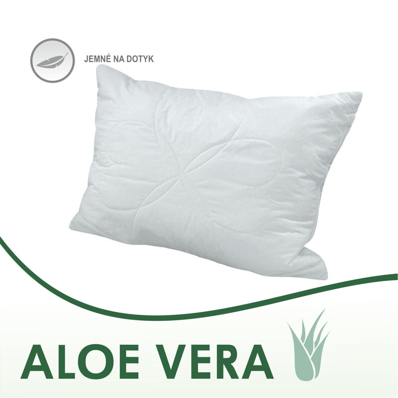 Vankúš Aloe Vera White | 70x90 cm