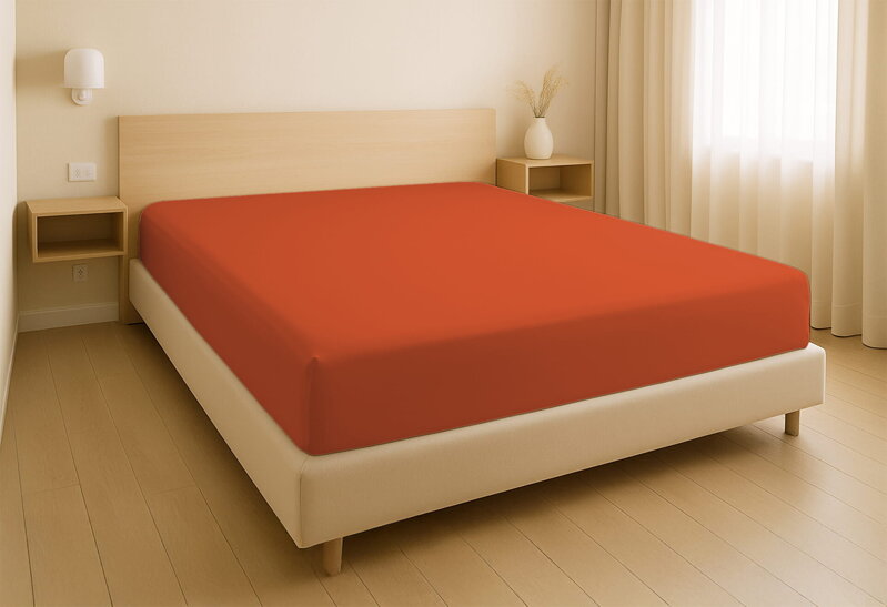 Plachta SUPER STRETCH Jersey Mrkvová