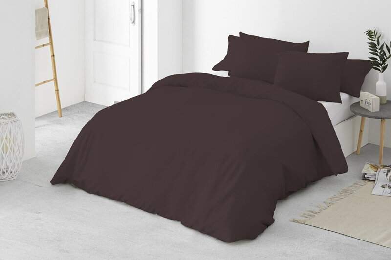 Jednofarebné obliečky DARK BROWN