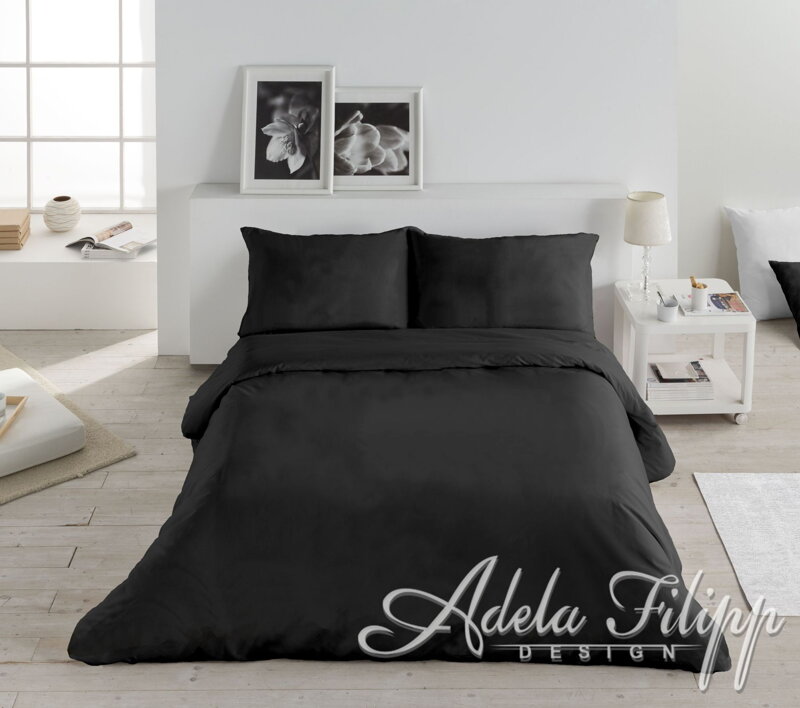 Posteľné obliečky UNI BLACK