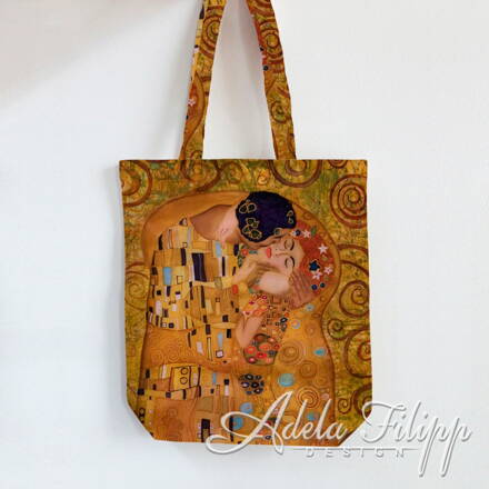 Saténová taška Klimt Kiss